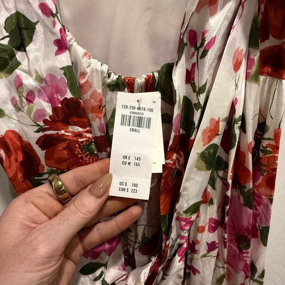 Abercrombie & Fitch Floral Puff Sleeve Maxi Dress - Picture 5 of 6